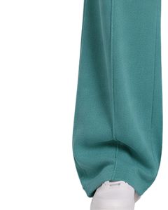 Manufacturer Customized Women Teal Blue Wide Leg Sweatpants High Waist Loose Fit Lounge <b>Jogger</b> Pants Casual Daily Wear - Product Image 3