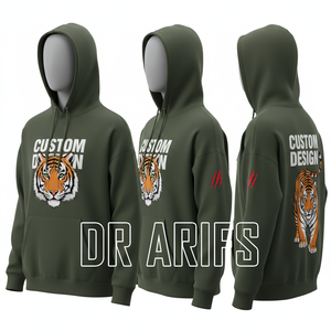 Sudadera con Capucha para Hombre, Diseño Personalizado, Estampado Delantero y Trasero, Corte Regular, Poliéster, Felpa Francesa, Ropa Casual de Otoño - Product Image 5