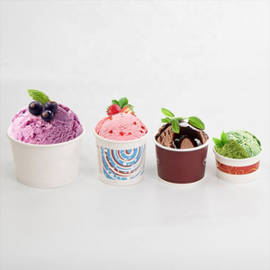 Gobelets en papier jetables imprimés sur mesure pour crème glacée, qualité alimentaire, pour yaourt et desserts, emballage en gros - Product Image 5