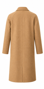 Abrigo Balmacaan de Cuero Genuino para Hombre |   Negro Gris Camel |   Fabricante OEM ODM |   Diseño de Calidad Premium |   Ropa de Cuero | - Product Image 3