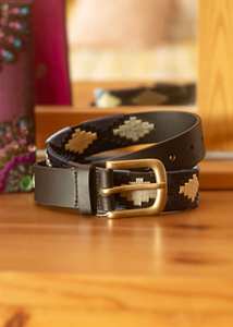 Cinturón de Cuero Polo Argentina con Etiqueta del Comprador, Color Negro/Marrón, Tamaño y Logotipo Personalizables - Product Image 4