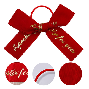 Juego de Lazos Preformados de Satén y Grosgrain en Colores Personalizados para Decoración de Cajas de Regalo Navideñas, Directamente del Fabricante en Vietnam - Product Image 1