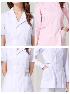 Uniformes d'infirmières et de médecins sur mesure pour femmes, ensembles d'uniformes de salon de beauté, broderie de logo personnalisée, prix d'usine Chine-Bangladesh - Product Image 6