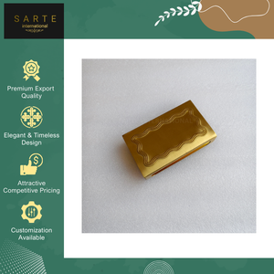 Best Quality Modern Design Water Resistant Eco-Friendly Handmade Gold Finish Brass Safety <b>Matchbox</b> Sleeves/Cover Recyclable - Product Image 4