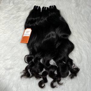 2024 Venta caliente mejor calidad 16 ''Wefted Natural negro ondulado vietnamita extensiones de cabello crudo listo envío cabello humano de alta calidad - Product Image 5