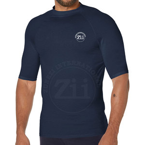 Service OEM, chemises de compression légères à manches courtes pour hommes, respirantes, grandes tailles, coupe ajustée - Product Image 1