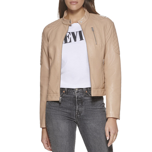 Chaqueta Bomber de Cuero para Mujer de Alta Calidad con Acabado Premium para Uso Casual y al Aire Libre, Lista para MOQ - Product Image 3