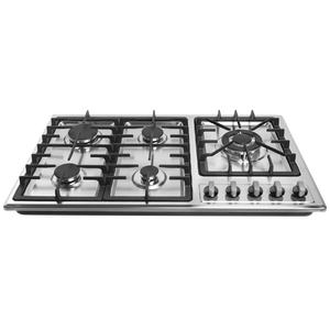 Cuisinière à gaz encastrable 5 brûleurs populaire en gros, plaque de cuisson à gaz en acier inoxydable de haute qualité fabriquée en Chine, vente chaude - Product Image 1