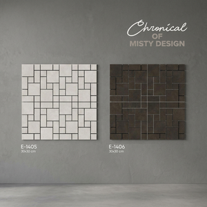 Black and White Modulus Collection Backsplash Crystal Glass Mosaic 300x300mm Ceramic Porcelain 30x30 Glazed <b>Wall</b> Tiles for USA - Product Image 1