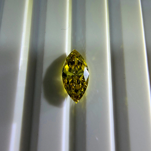 Diamante Cultivado en Laboratorio de 1 Quilate, Corte Marquesa, Color Amarillo Intenso VS1, Certificado IGI, Piedra Suelta Amarillo Brillante - Product Image 2