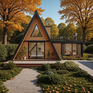 Villa préfabriquée contemporaine à double étage, hôtel boutique, hébergement pour touristes, structure en acier léger, <span class=keywords><strong>immobilier</strong></span> touristique - Product Image 2