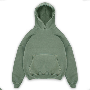 Sweat-shirts et hoodies surdimensionnés en coton 100% 410 g/m², couleur unie, légers, avec logo imprimé personnalisé, sans cordon, en molleton, pour l'hiver - Product Image 6
