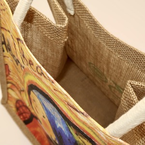 Premium Handmade Jute Tote Bag with Two Open Handles Spacious Storage for Shopping Work & Weekend Outings - Product Image 4