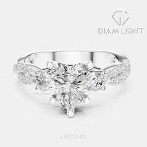 1.80CT Heart Cut Lab Grown Diamond 14KT White Gold Engagement Ring IGI Certified Bridal Ring Fine Jewelry Women <b>Gifting</b> - Product Image 1