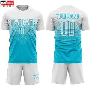 ชุดฟุตบอลรุ่นใหม่ น้ำหนักเบา เสื้อและกางเกงขาสั้น ผลิตตามสั่ง OEM ODM ชุดกีฬา - Product Image 1