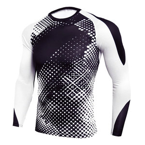 เสื้อรัดรูปลำลองสวมใส่สบายสำหรับออกกำลังกาย MMA ที่ยิม ด้วยผ้าระบายอากาศดีและดีไซน์ยืดหยุ่นกระชับ - Product Image 1