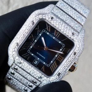 Montre de haute qualité pour homme, style hip-hop, personnalisée, sertie de diamants de laboratoire, montre en diamant VVS, cadeau - Product Image 4