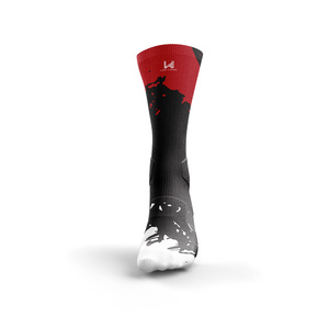 W4G Athletic Crew <b>Socks</b> Red <b>Black</b> Print Quick Dry Running Training <b>Socks</b> for Adults Custom Logo Sports Wear Manufacturers - Product Image 2