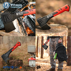 ขวานอเนกประสงค์ขนาด 25 ซม. สำหรับงานอุตสาหกรรม ใช้งานกลางแจ้ง ด้ามไฟเบอร์กลาส เหล็กกล้าคาร์บอนสูง เหมาะสำหรับตั้งแคมป์ ตัดกิ่งไม้ หั่นไม้ - Product Image 5