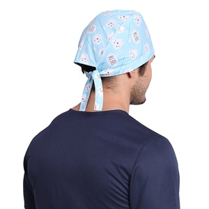 Men Adjustable Surgical <b>Scrub</b> <b>Cap</b> Breathable Cotton Medical Doctor Nurse Operating Room Hospital Headwear OEM Supplier - Product Image 4