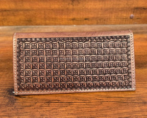 Factory Direct Selling Hand Tooled Leather RFID Long Bifold <b>Wallet</b> for Men High Quality Cow Leather Business <b>Card</b> <b>Holder</b> <b>Wallets</b> - Product Image 5
