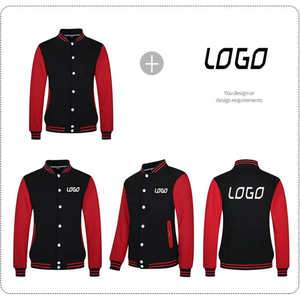 Chaqueta de Béisbol Personalizada de Fábrica con Parches, Estilo Casual Urbano, Chaqueta Bomber con Apliques de Osito de Peluche y Parches de Letras para Hombre - Product Image 1