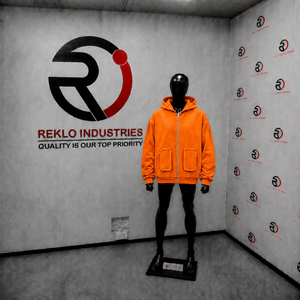 Orange Washed <b>Oversized</b> Zip Up Hoodie <b>Vintage</b> Streetwear Loose Fit Full Zipper Hooded <b>Sweatshirt</b> With Double Front Patch Pockets - Product Image 3