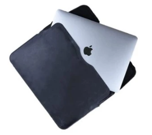 New Arrival Black Leather <b>Laptop</b> <b>Sleeve</b> for Air Protective Case Simple Minimalist Design From Indian Suppler In Bulk - Product Image 3