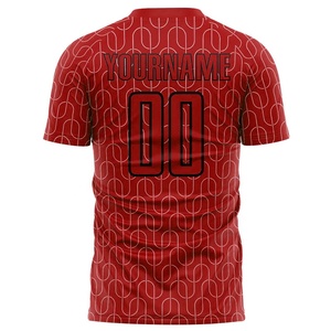New Design Quick Dry Moisture Wicking <b>Top</b> For Men <b>Top</b> Quality Hot Selling Men Short Sleeve Crew Neck Printed Soccer Jersey - Product Image 3