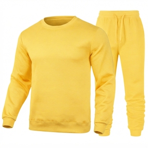 Conjunto de Sudadera y Pantalones Deportivos de Dos Piezas, Cuello Redondo, Manga Larga, Estilo Oversize, Personalizable y de Alta Calidad - Product Image 4