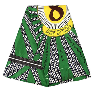 ผ้าฝ้ายพิมพ์ลายแอฟริกันคุณภาพดี สไตล์กินชาซา สำหรับชุดแต่งงาน ชุดงานเลี้ยง ของตกแต่งบ้าน รับผลิตแบบ OEM ODM ตามสั่ง - Product Image 5