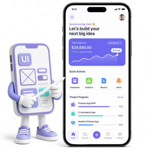 Diseño de Aplicaciones MVP para Startups y Empresas con Pantallas Fáciles de Usar, Prototipos de Flujo y Estructura de Producto Lista para IA en Línea - Product Image 1