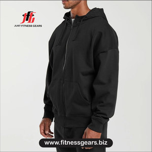 Hooded Zip-Up Sweatshirt Regular Fit Cotton Fleece Casual Autumn Wear fleece pullover hoodies - Product Image 3