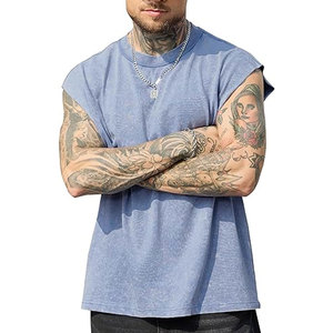 เสื้อกล้ามออกกำลังกายผู้ชาย แฟชั่น เสื้อยืดแขนกุด ทรงเข้ารูป สำหรับฟิตเนส ยิม ออกกำลังกาย เล่นกีฬา เพาะกาย ใส่สบายๆ ในฤดูร้อน น้ำหนักเบา - Product Image 2