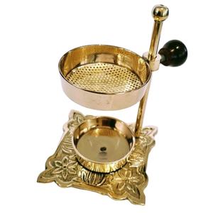 High Quality <b>Electric</b> <b>Incense</b> <b>Burner</b> Adjustable Brass Mesh Metal Wood Scented Fragrance Essential Bedroom Melt Seed Material - Product Image 1