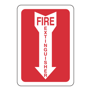 Panneau de signalisation d'extincteur à haute visibilité Brady pour intérieur/extérieur - Product Image 3