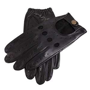 Guantes de Conducción de Cuero Genuino de Lujo, Unisex, Clásicos, Perforados, de Secado Rápido, Transpirables, con Correa de Muñeca Ajustable, para Todas las Estaciones, OEM - Product Image 6