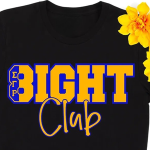 Camiseta SGRHO Eight Club, color negro, camiseta personalizada con letras griegas, manga corta, cuello redondo, moda informal de verano, Unisex - Product Image 2