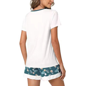 Conjunto corto para mujer, tela suave y cómoda, conjunto de dos piezas, diseño moderno para verano y uso casual. - Product Image 2