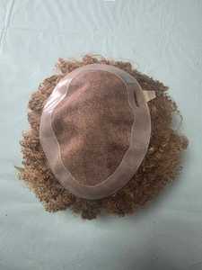 Prothèse capillaire homme en cheveux humains indiens Remy bouclés, base mono - TAZ HAIR BANGLADESH - Product Image 4