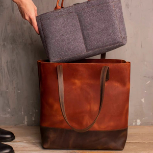 Premium Genuine Leather Fringe Handbag for Women – Vintage Boho Style Shoulder <b>Bag</b> with Tassels & <b>Studded</b> Detail - Product Image 1