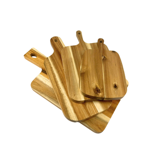 Planche à découper en bois massif, finition naturelle, bloc de découpe durable pour cuisine, planche de boucher en bois massif - Product Image 1