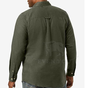 Camisetas clásicas de franela, ligeras y cálidas, ideales para uso casual y conjuntos en capas. Camisetas de franela. - Product Image 2