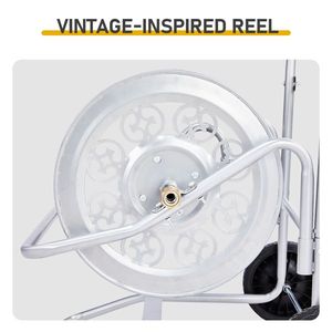 Carrello Avvolgitubo da Giardino 3/4 Pollici X 200FT, Costruzione in Ferro, Resistente e Portatile - Product Image 6