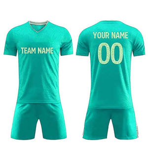 Uniformes de Fútbol Personalizados, Camisetas de Equipo, Conjuntos de Camisetas de Fútbol Transpirables, Estampadas, de Manga Corta, Unisex, para Adultos, Nueva Llegada - Product Image 1
