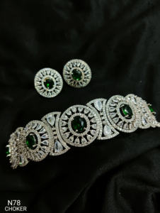 Classic American Diamond Bridal Jewelry <b>Set</b> Two-Piece <b>Necklace</b> <b>and</b> <b>Earrings</b> for Wedding Fashionable Classic Style - Product Image 3