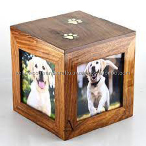 Wooden Urn Box <b>For</b> Pet <b>Ashes</b> Wood Cremation Urns <b>For</b> Cat and Dog <b>Ashes</b> Keepsake Urns At low price - Product Image 1