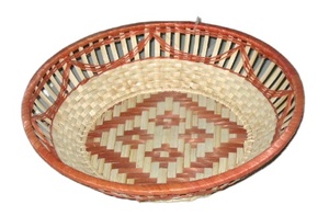 Panier de rangement multifonctionnel vintage en jacinthe d'eau tressé à la main, à prix économique, avec poignée, pour chambre, salon, salle de bain - Product Image 3