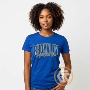 T-shirt de sororité pour femmes GREEK TREASURES Sigma Gamma Rho, 100 % coton jersey, col rond, manches courtes, respirant, vente en gros - Product Image 5