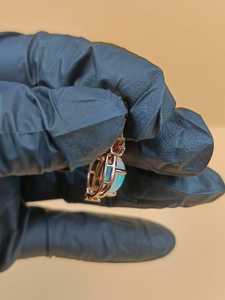 Pendentif artisanal en larimar, pierre ovale en larimar, pendentif en argent 925, breloques en cristal de guérison, pendentif porte-bonheur, inspiré de l'océan - Product Image 6